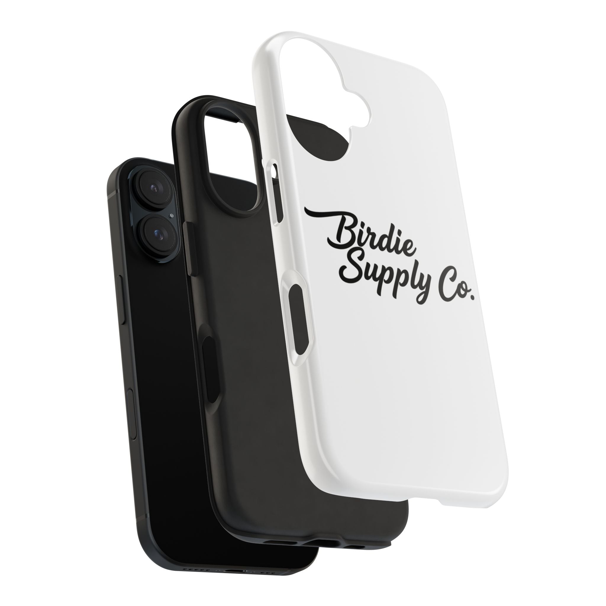 Phone Case Protective Cover — White Script Logo