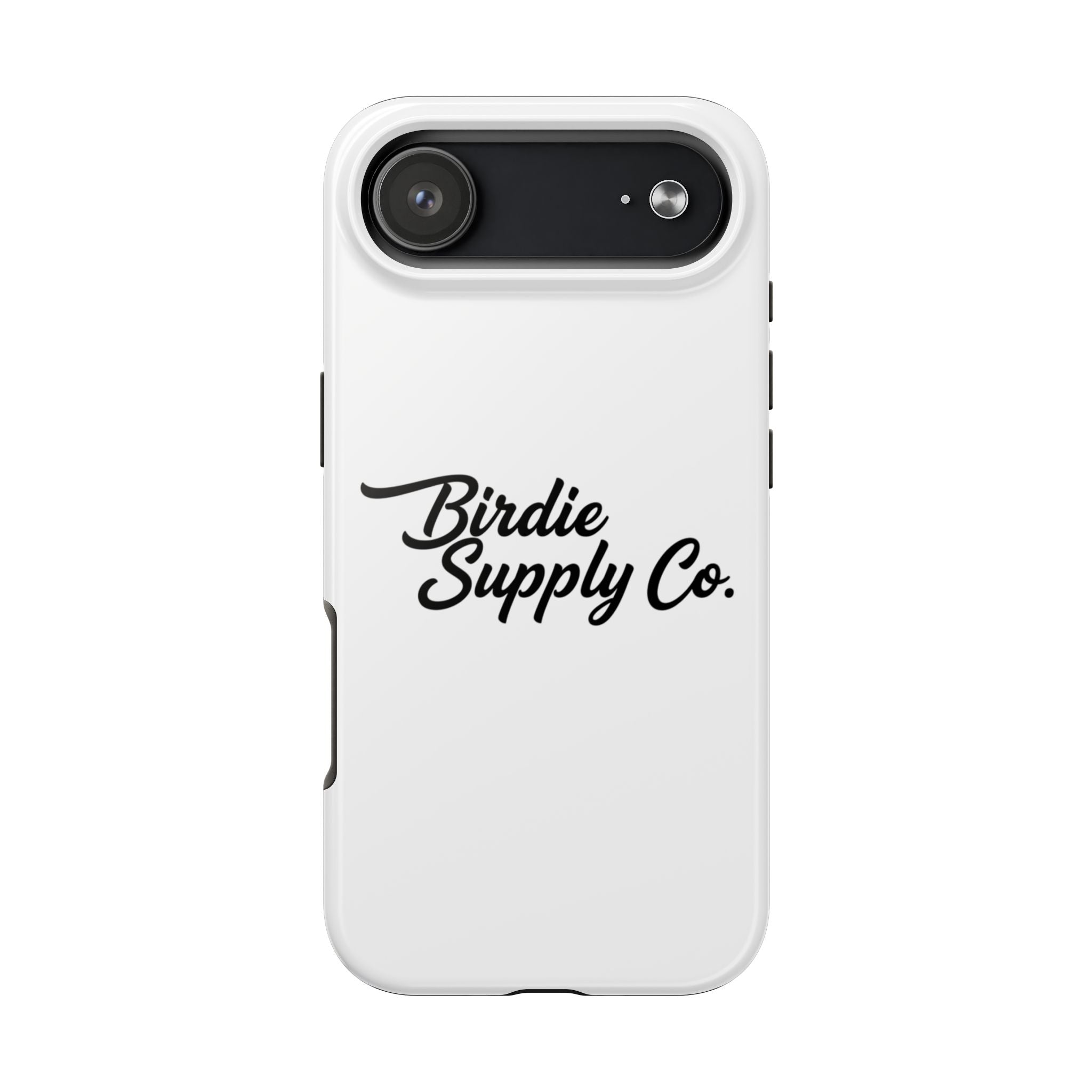 Phone Case Protective Cover — White Script Logo
