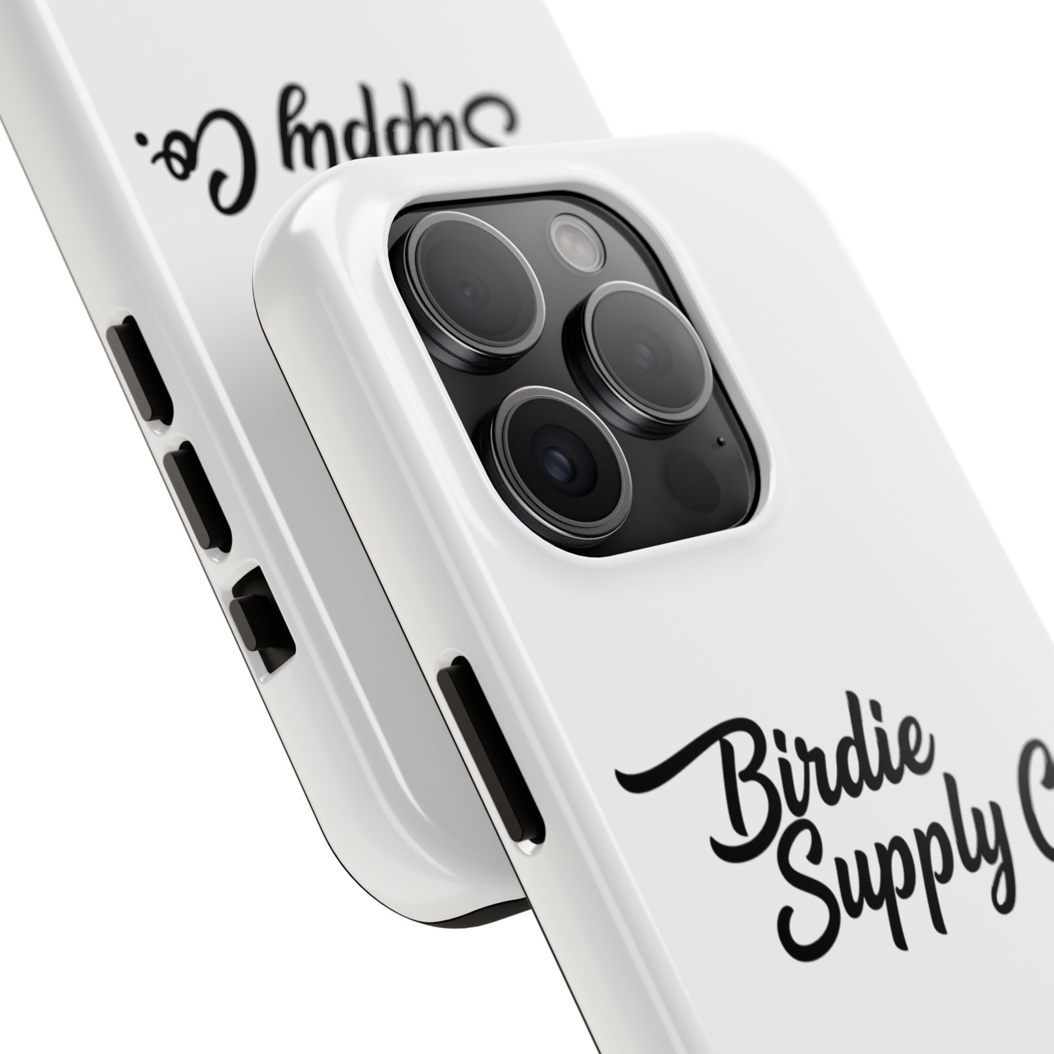 Phone Case Protective Cover — White Script Logo