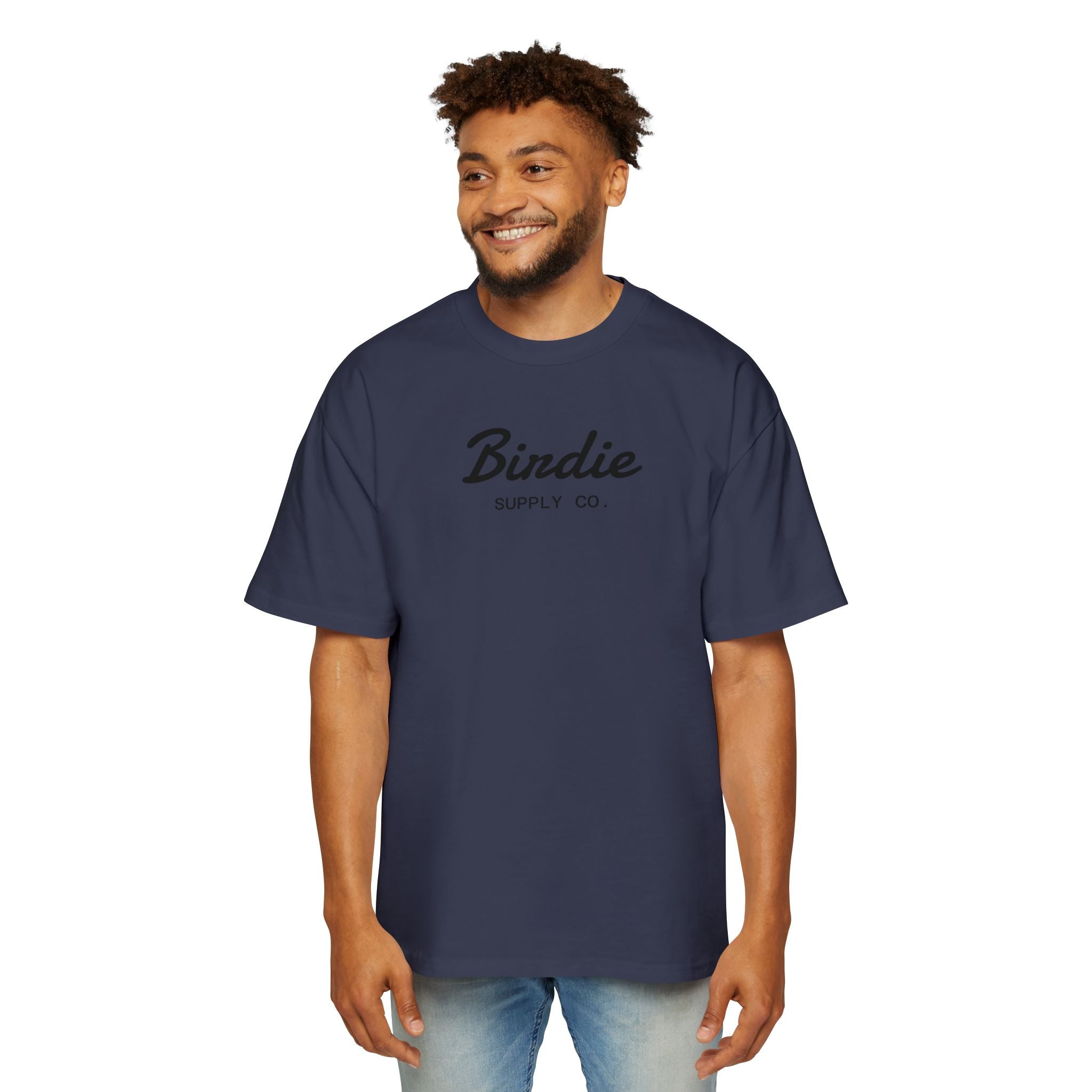 Birdie Supply Co. Oversized Men's Tee — Vintage Logo T-Shirt
