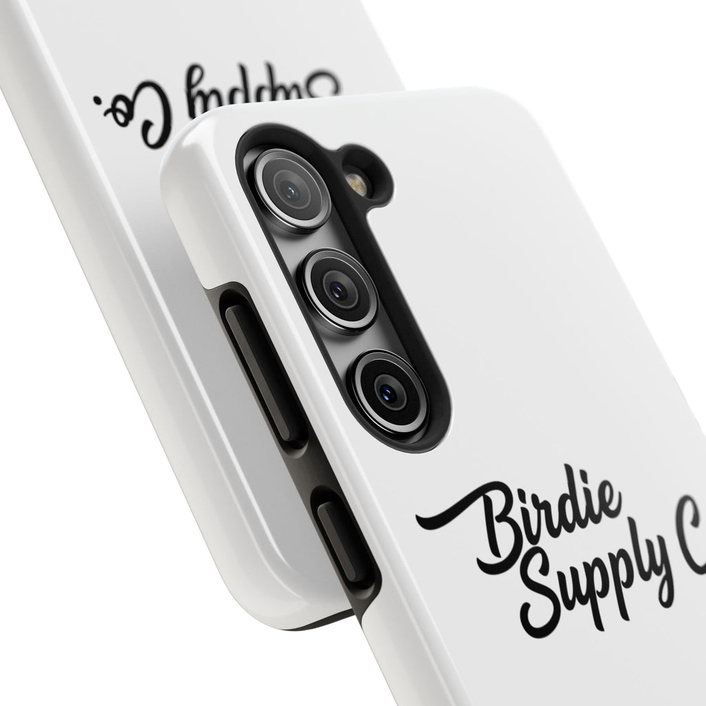 Phone Case Protective Cover — White Script Logo