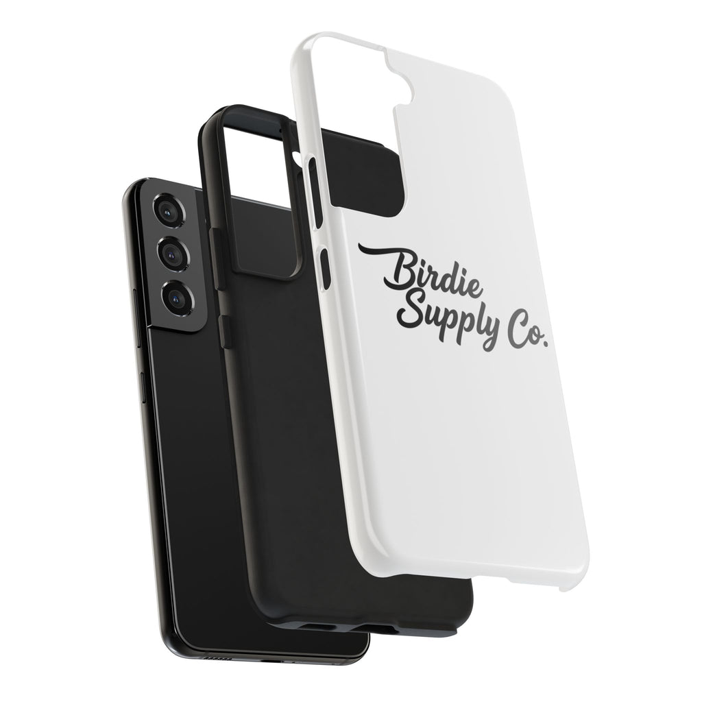 Phone Case Protective Cover — White Script Logo