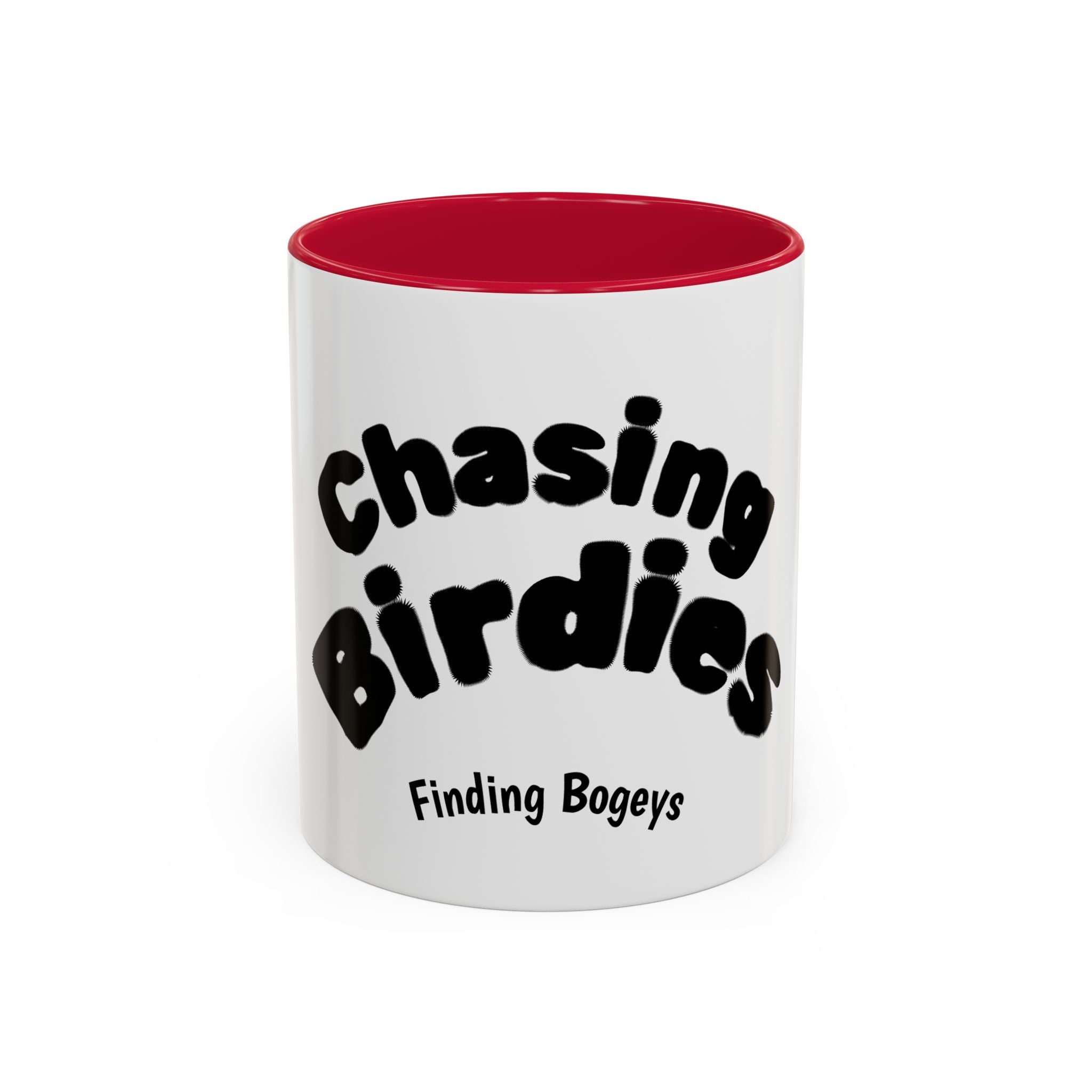 Chasing Birdies Finding Bogeys Golf Mug –  11oz/15oz Color Accent