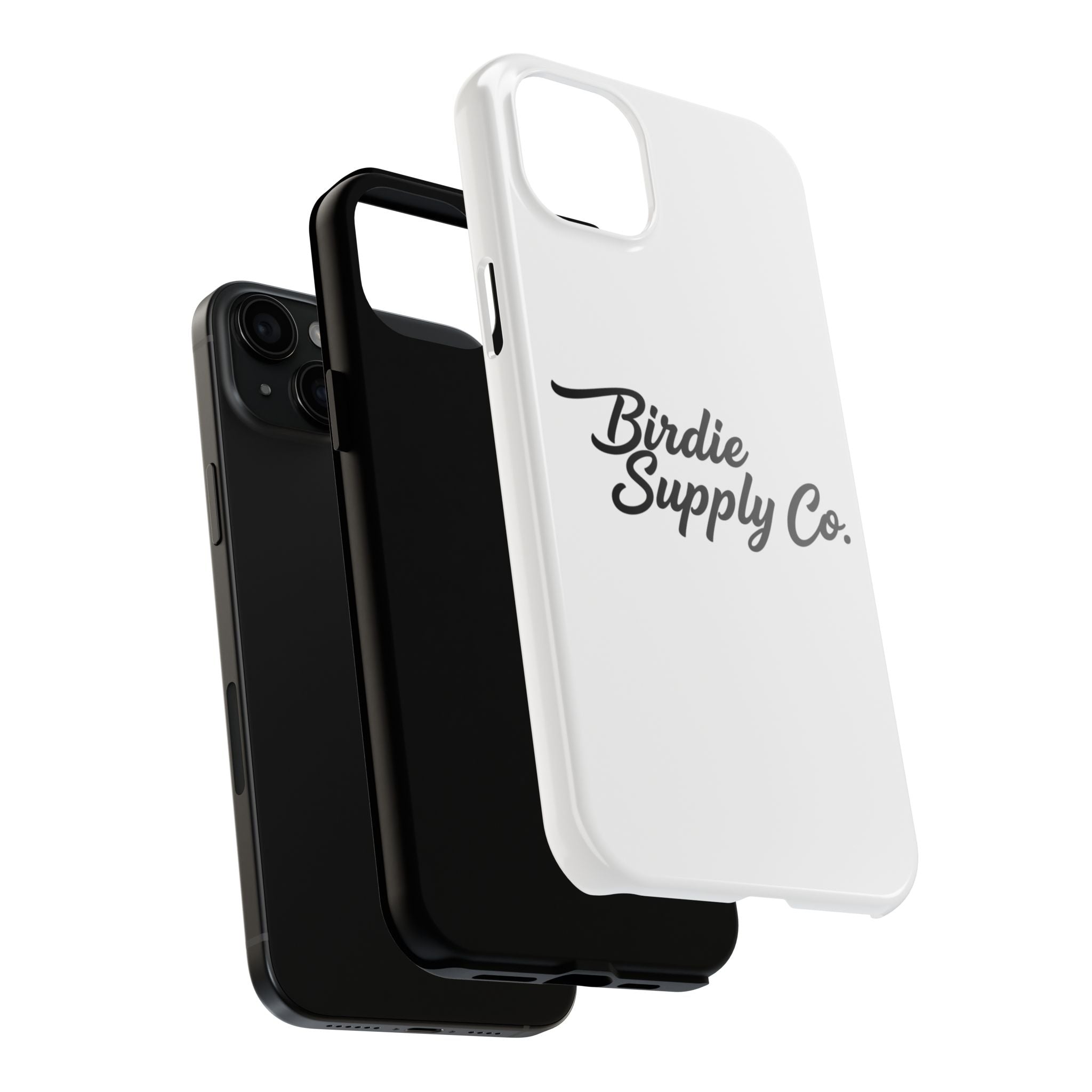 Phone Case Protective Cover — White Script Logo