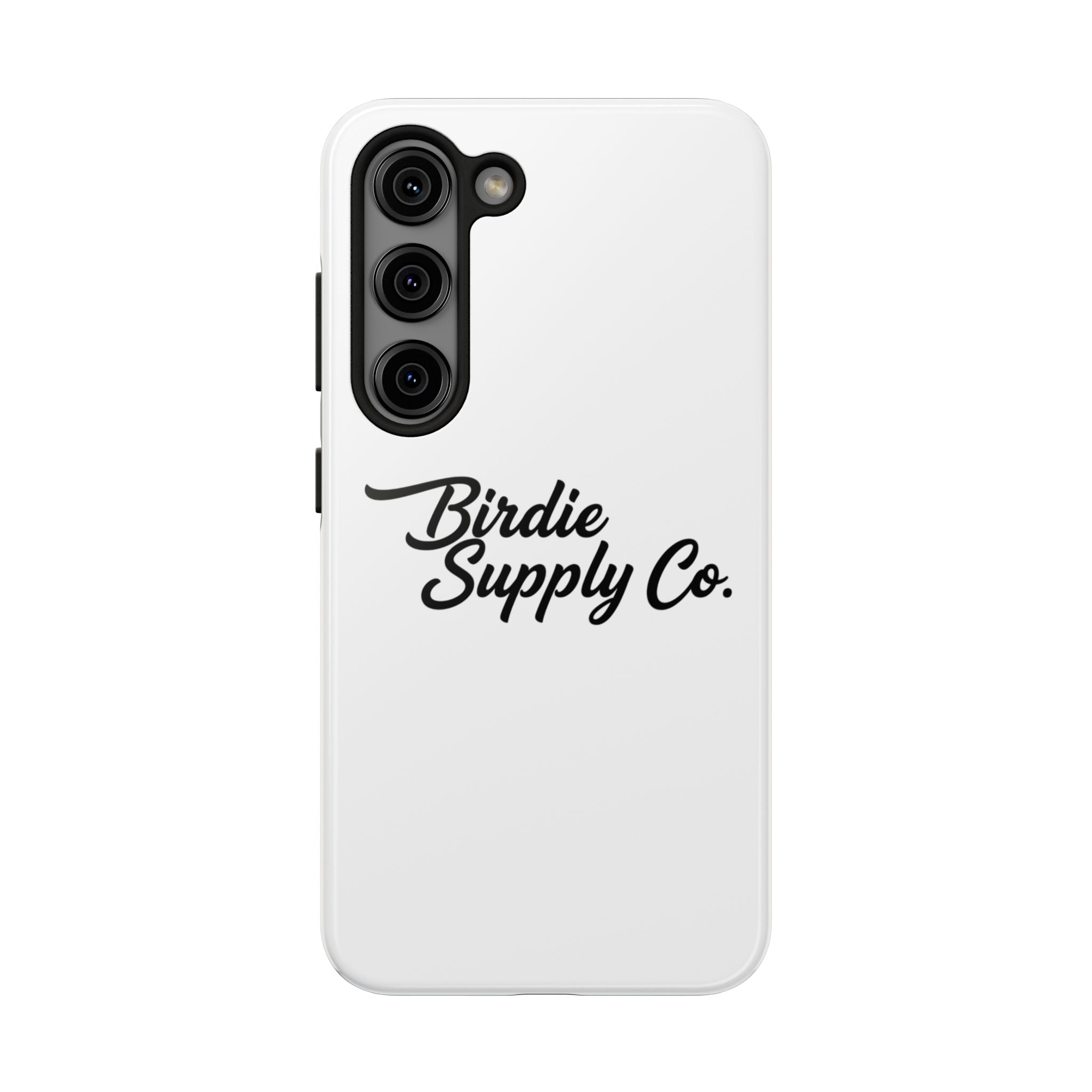 Phone Case Protective Cover — White Script Logo