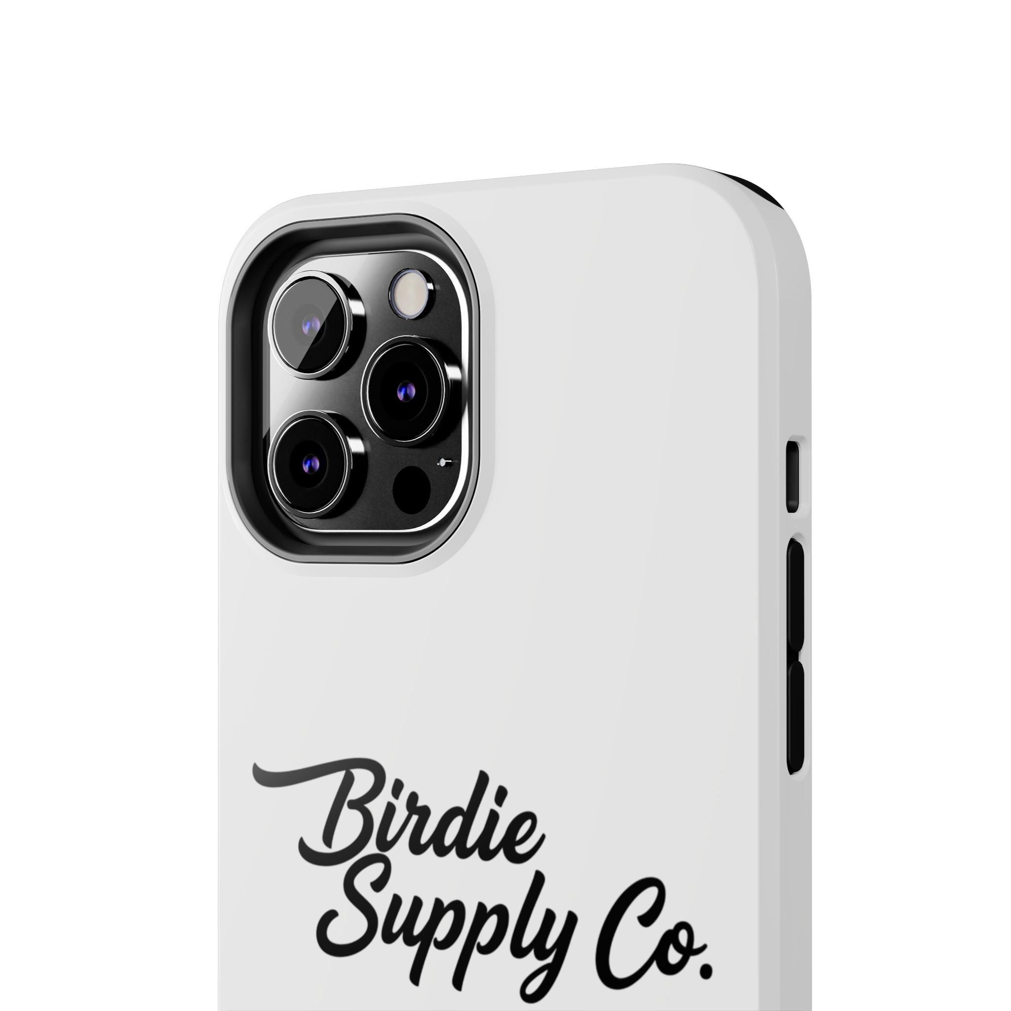 Phone Case Protective Cover — White Script Logo