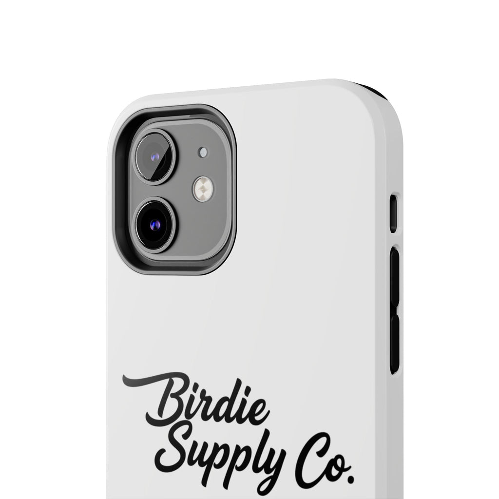 Phone Case Protective Cover — White Script Logo