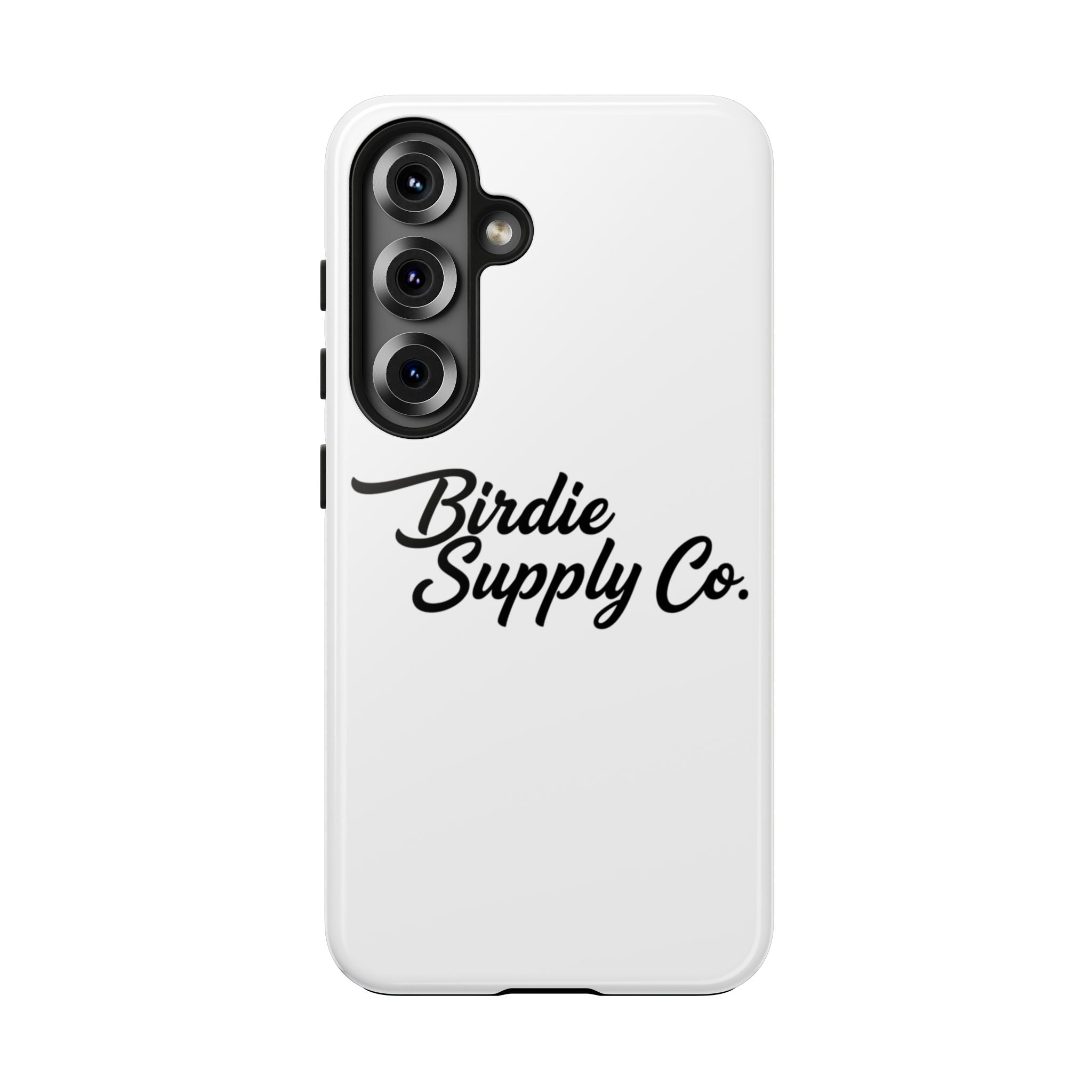 Phone Case Protective Cover — White Script Logo