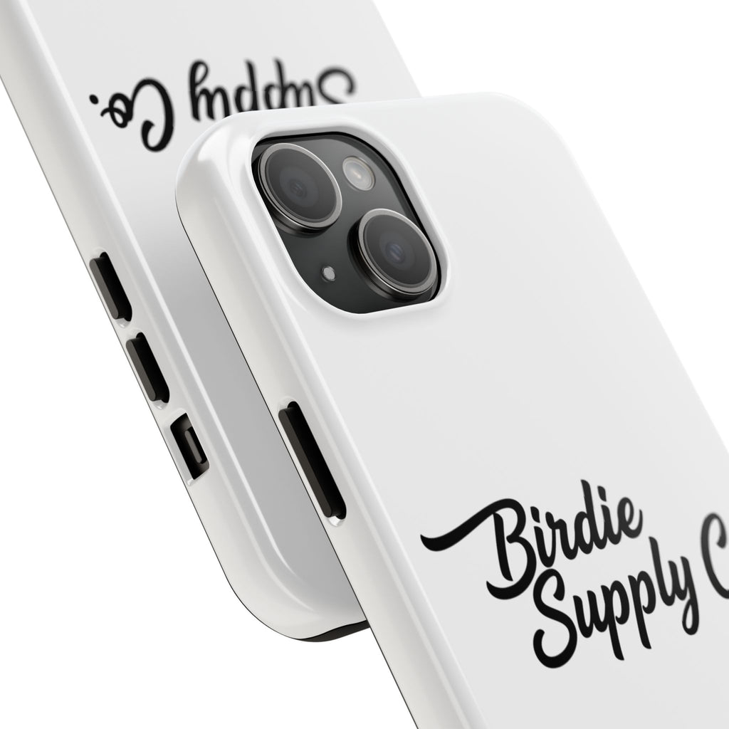 Phone Case Protective Cover — White Script Logo