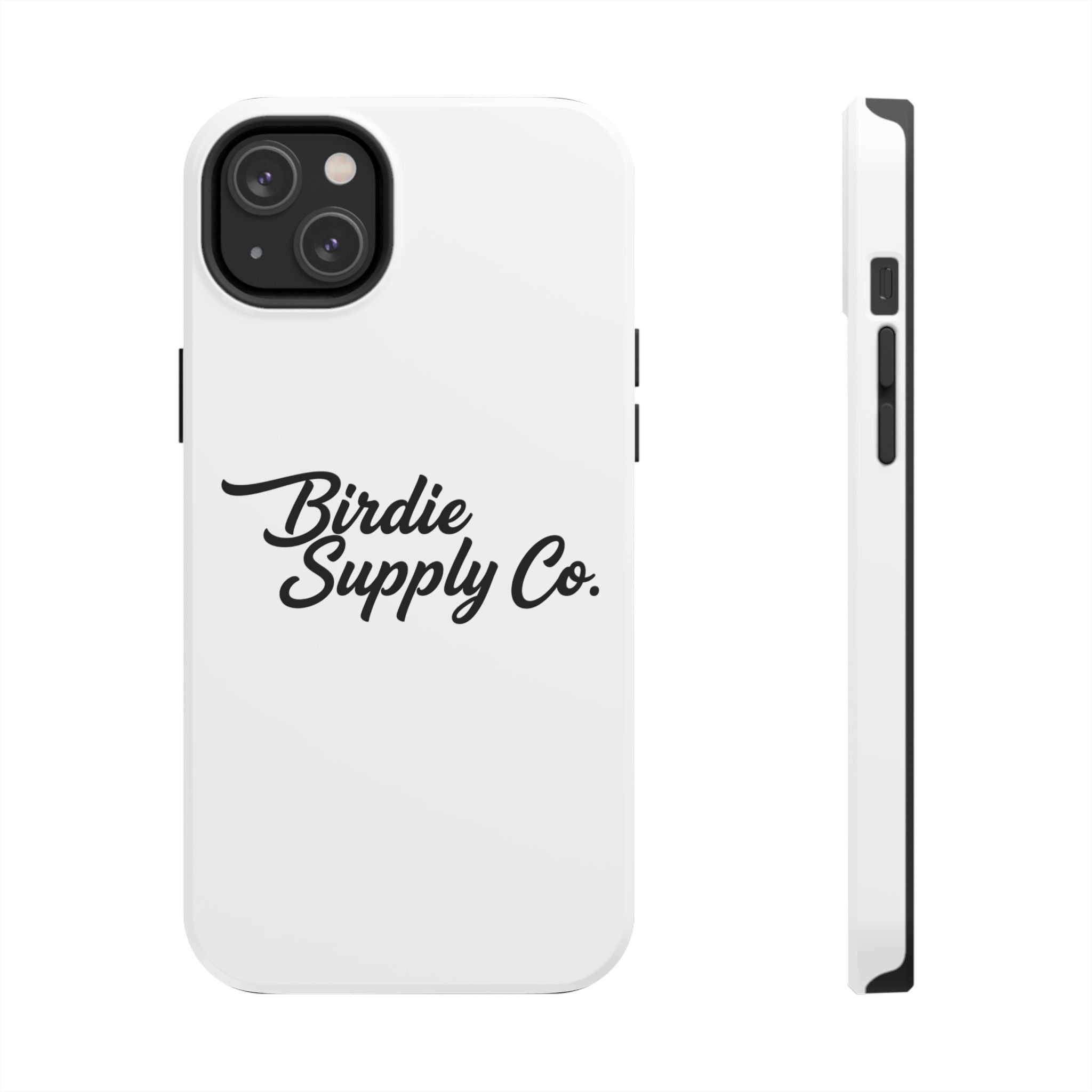 Phone Case Protective Cover — White Script Logo