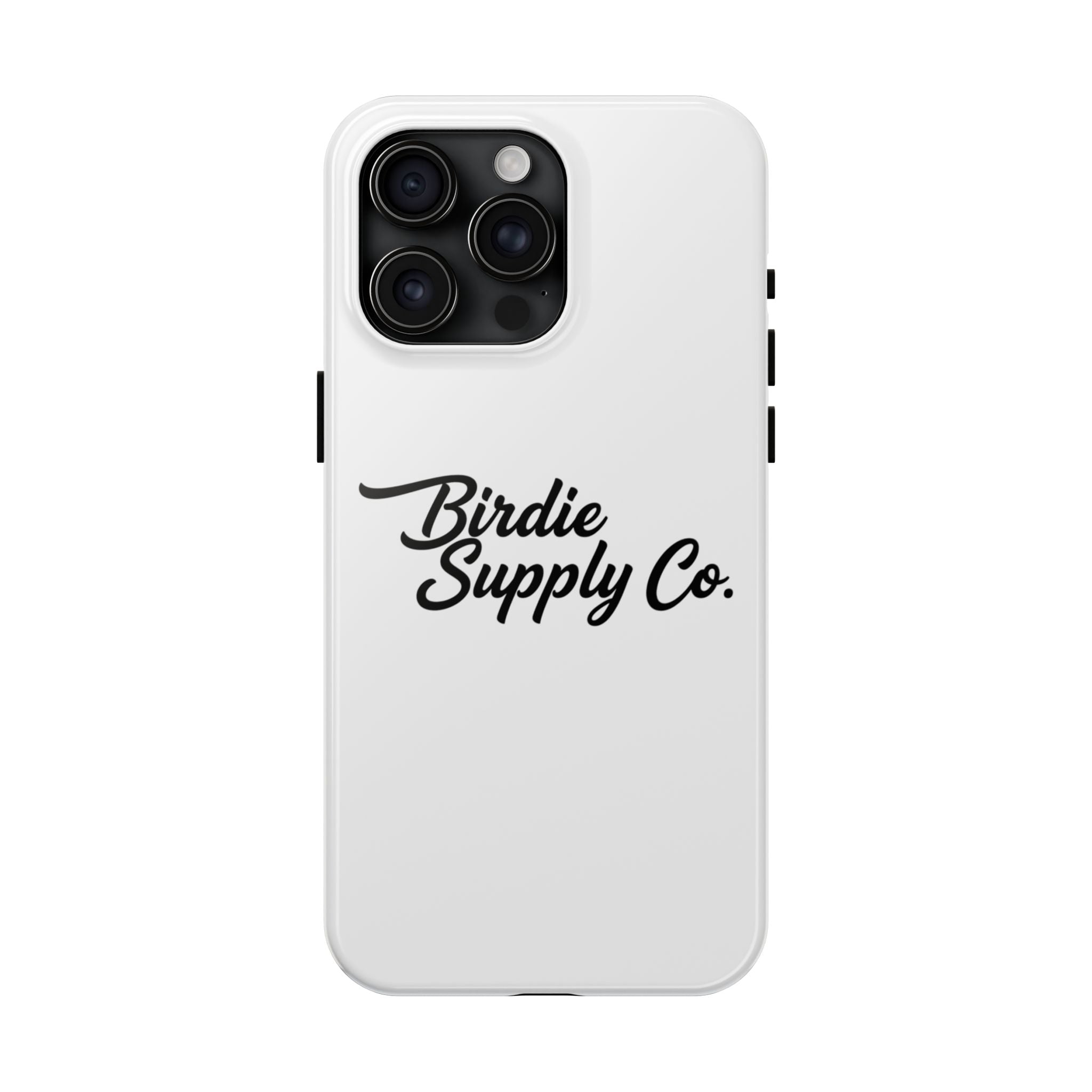 Phone Case Protective Cover — White Script Logo