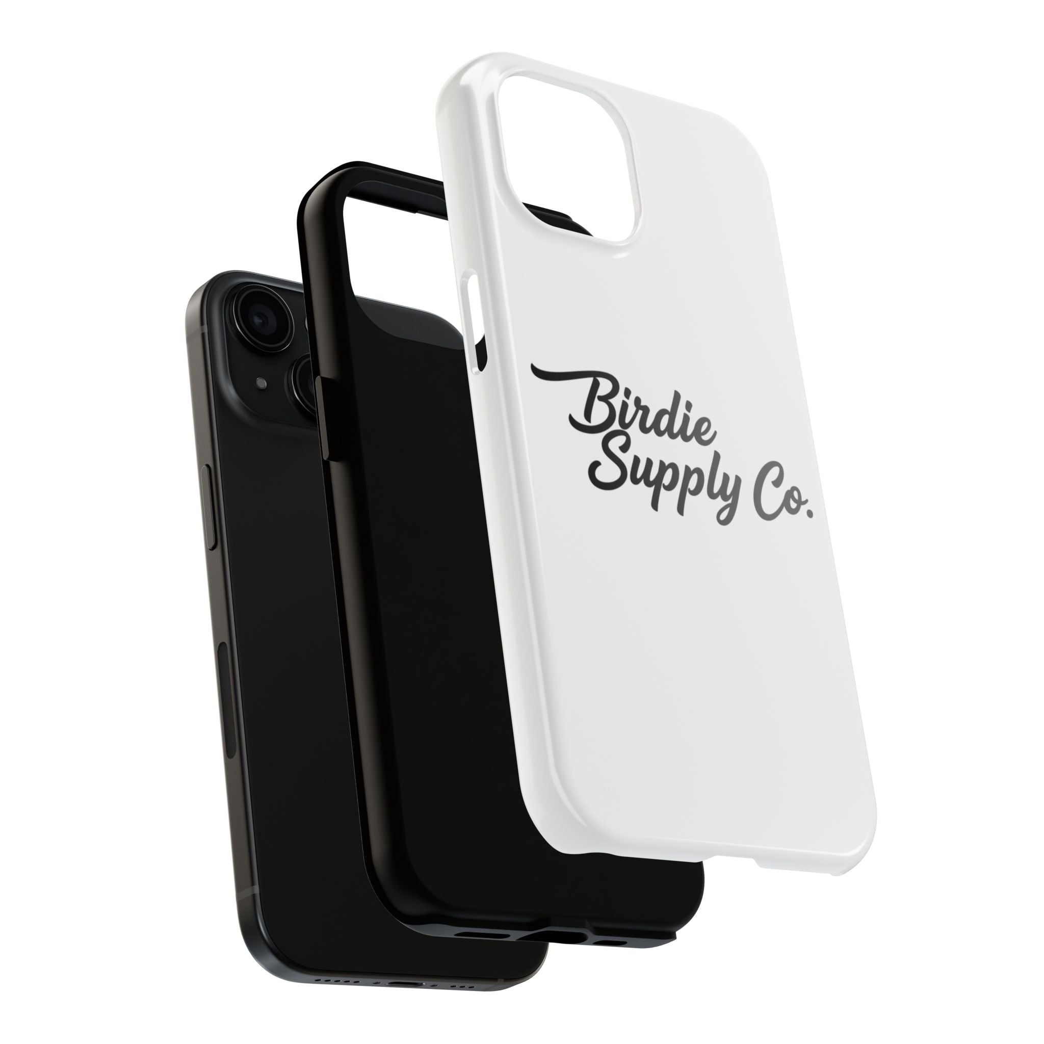Phone Case Protective Cover — White Script Logo