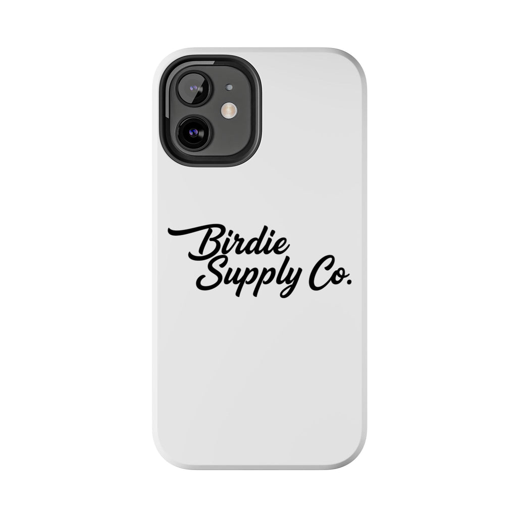 Phone Case Protective Cover — White Script Logo