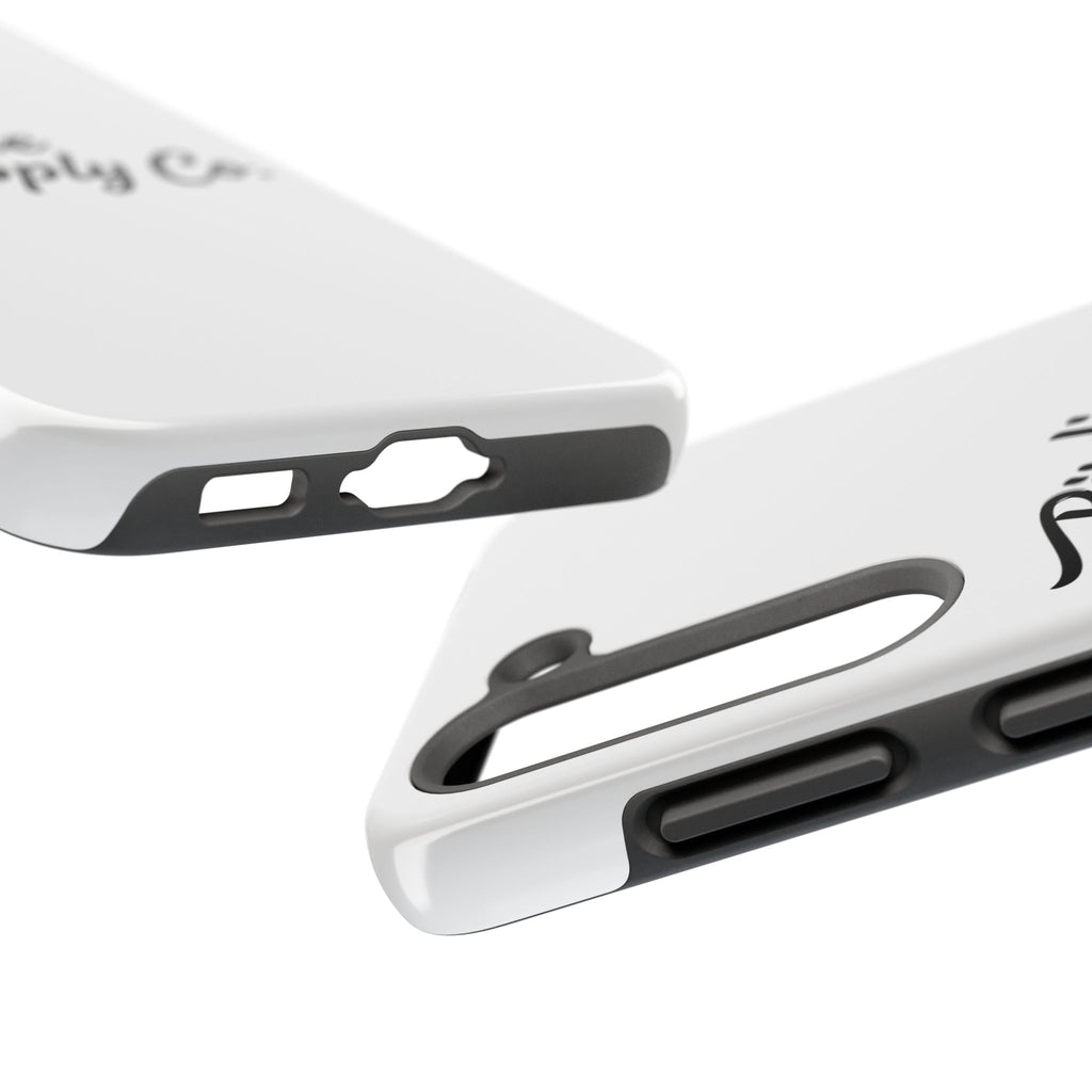 Phone Case Protective Cover — White Script Logo