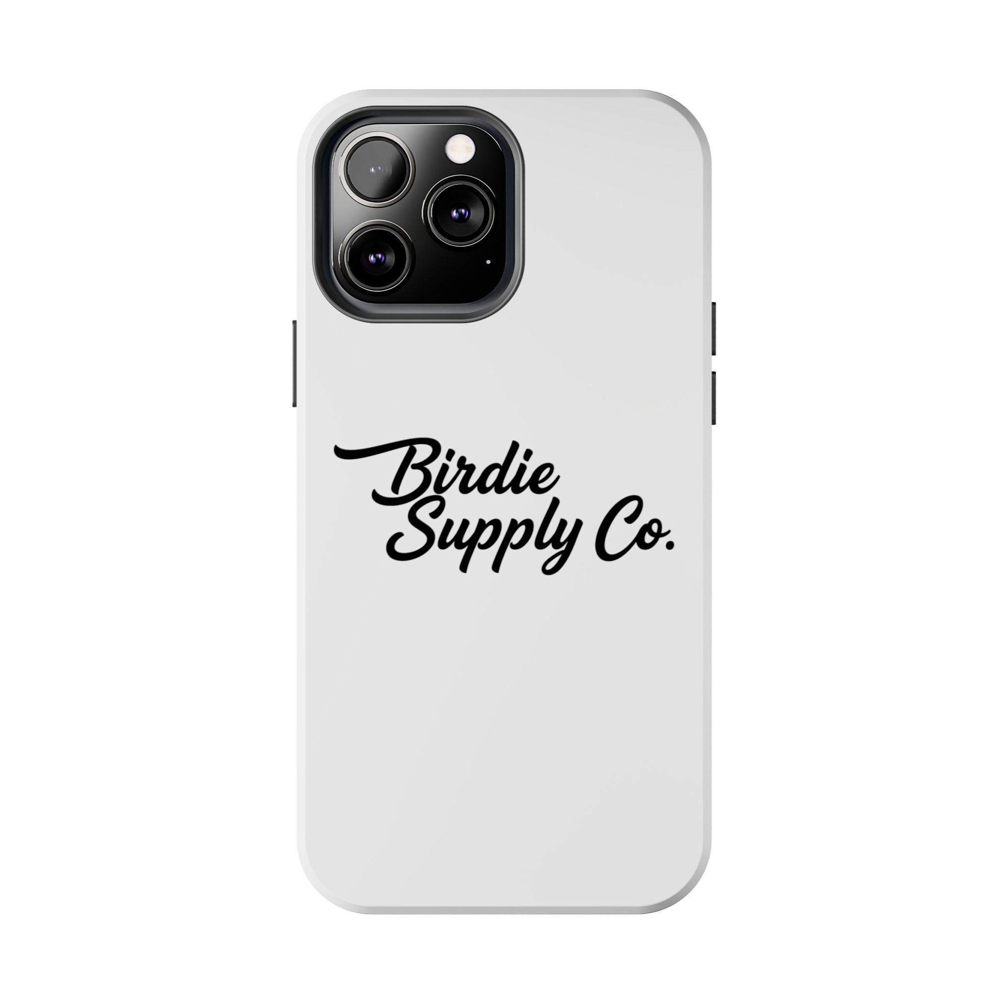 Phone Case Protective Cover — White Script Logo