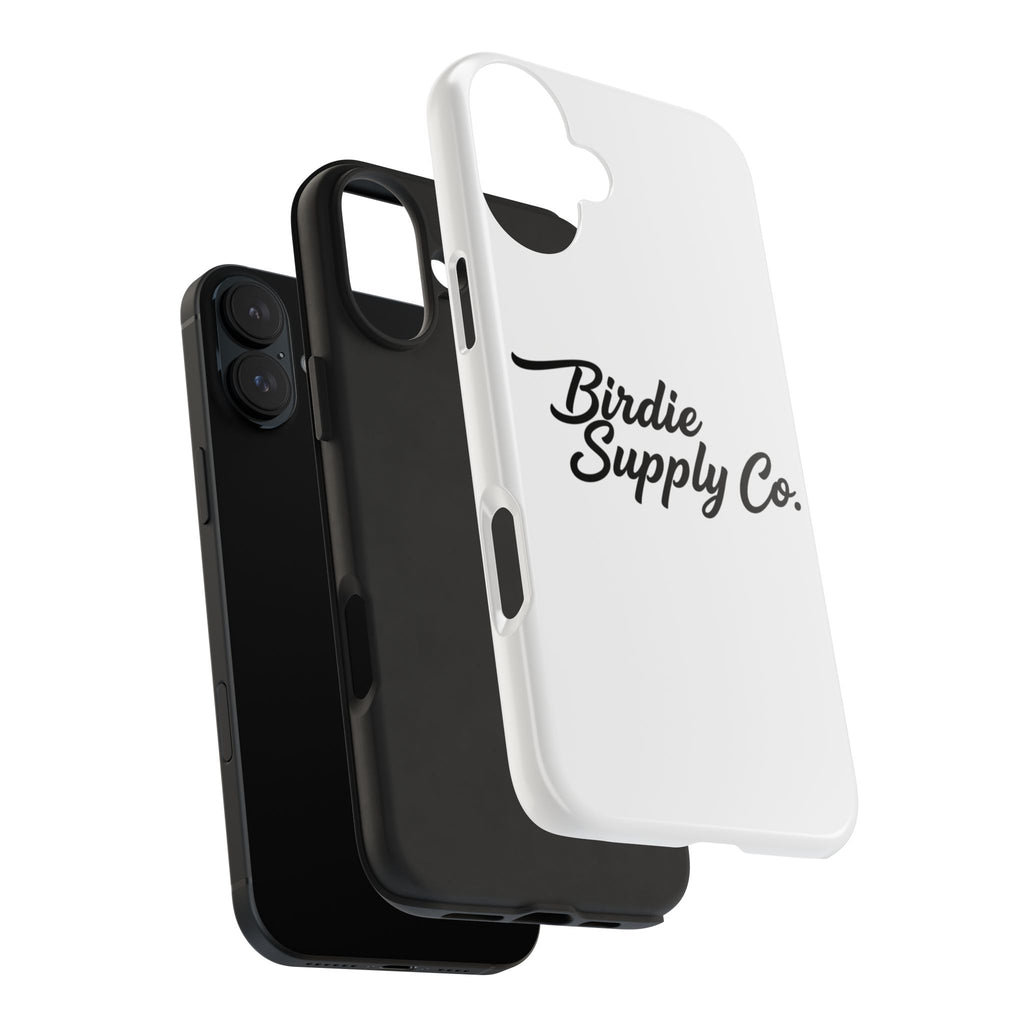 Phone Case Protective Cover — White Script Logo