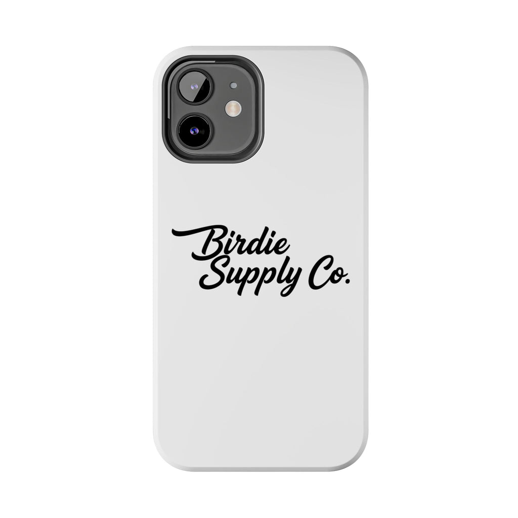 Phone Case Protective Cover — White Script Logo
