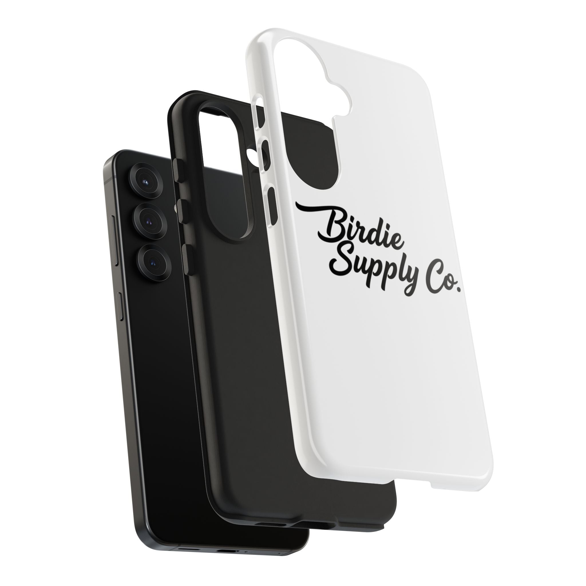 Phone Case Protective Cover — White Script Logo