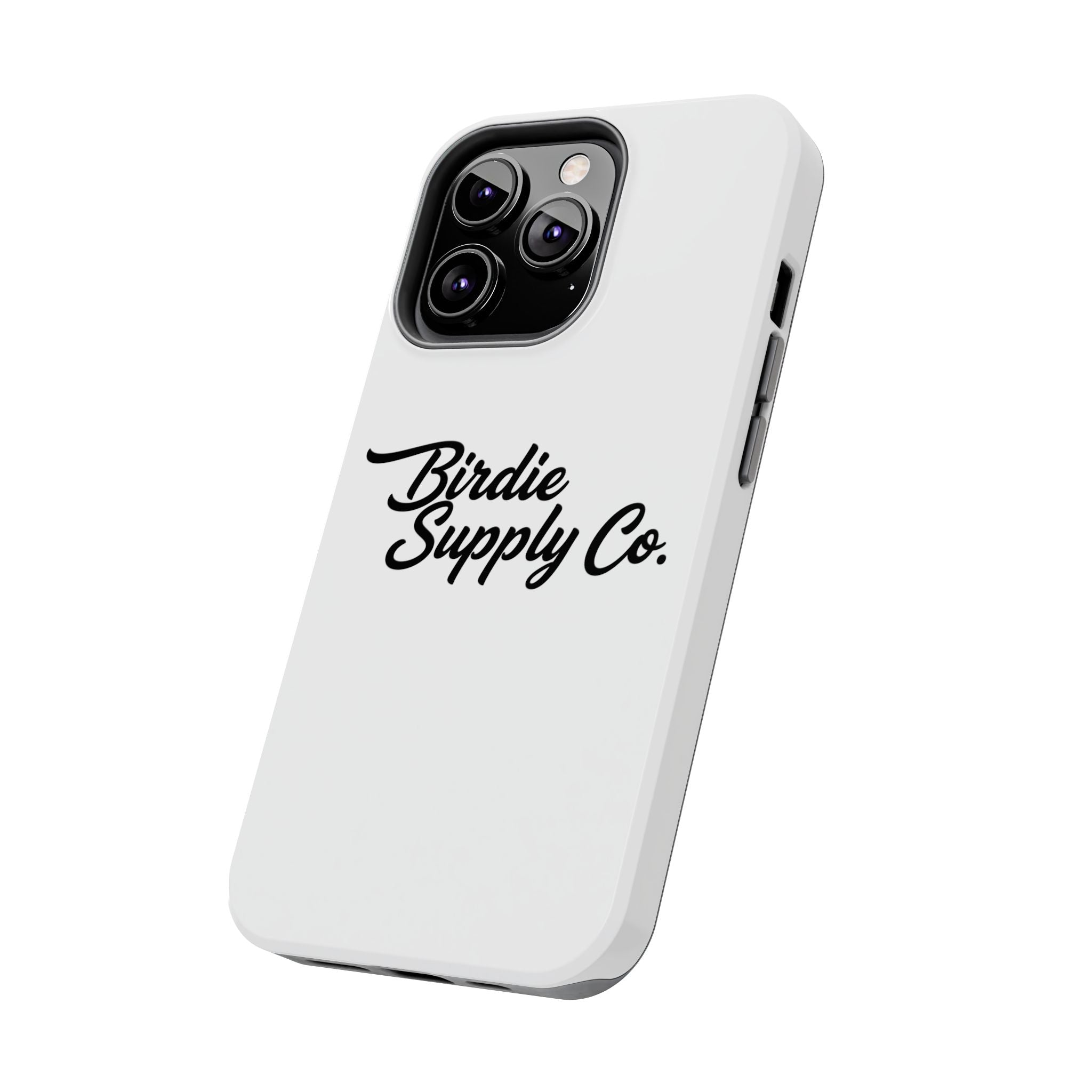Phone Case Protective Cover — White Script Logo
