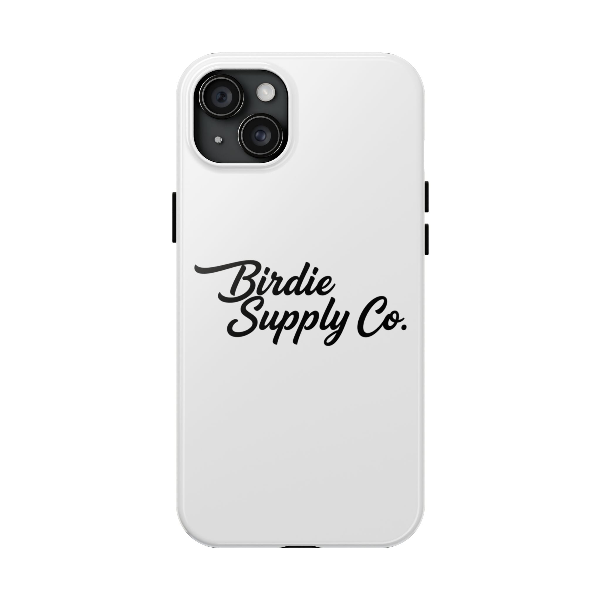 Phone Case Protective Cover — White Script Logo