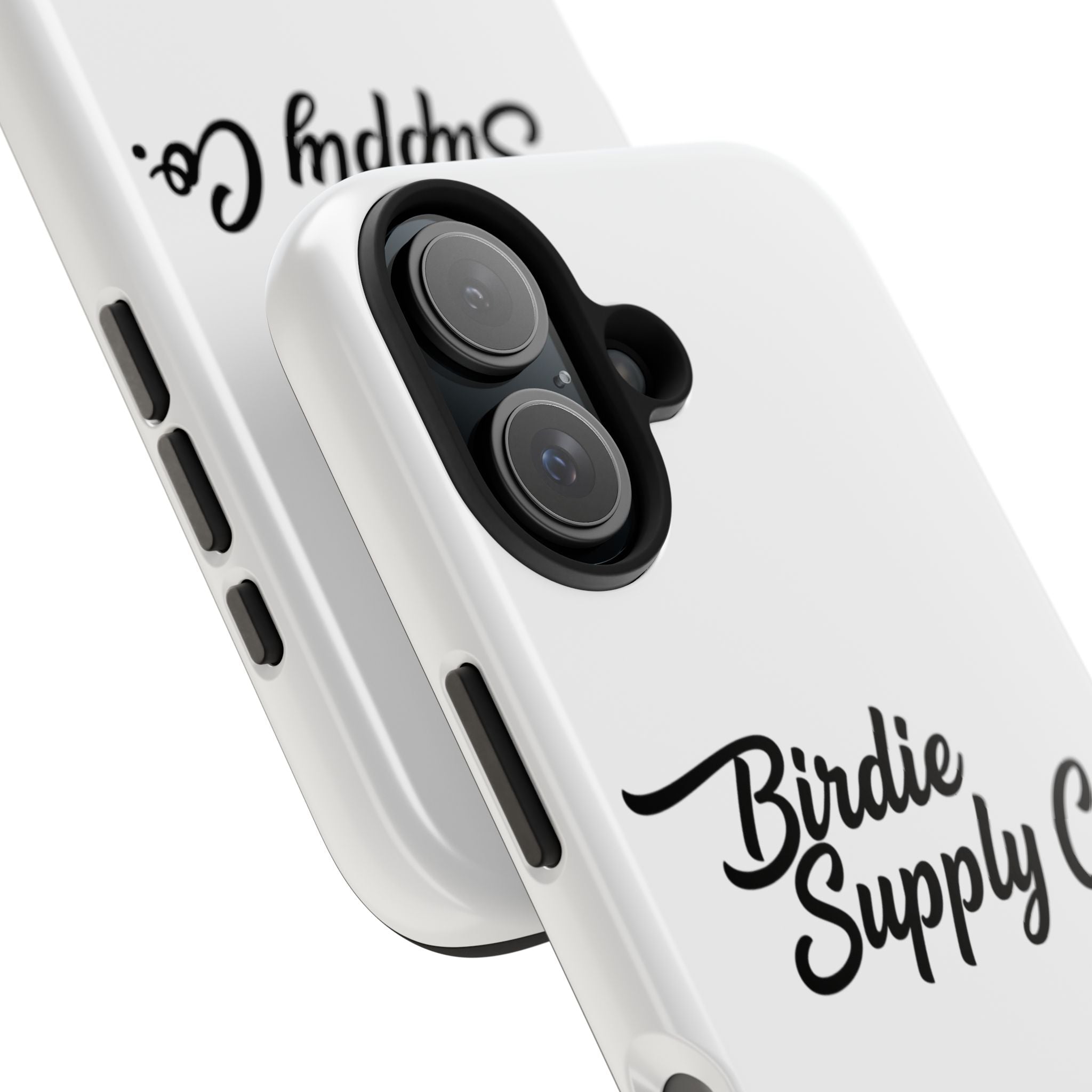 Phone Case Protective Cover — White Script Logo
