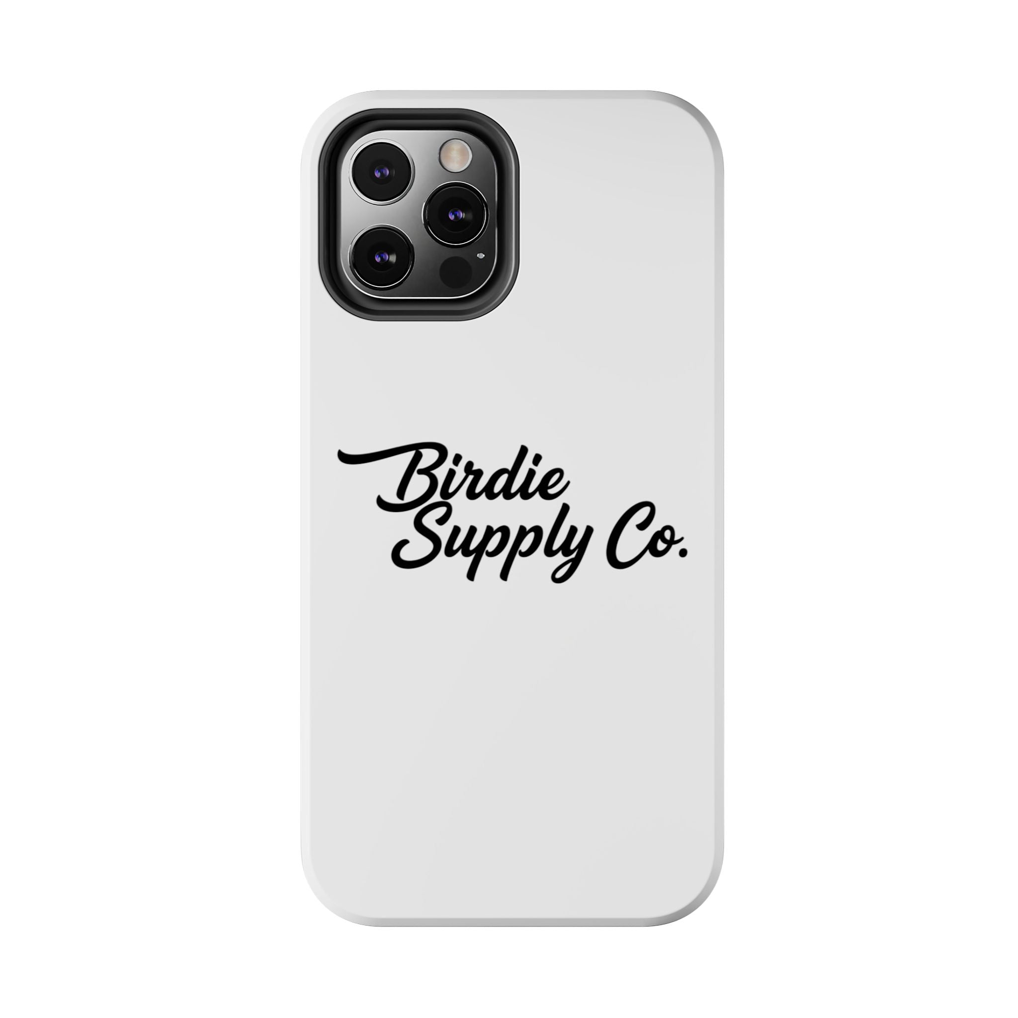 Phone Case Protective Cover — White Script Logo