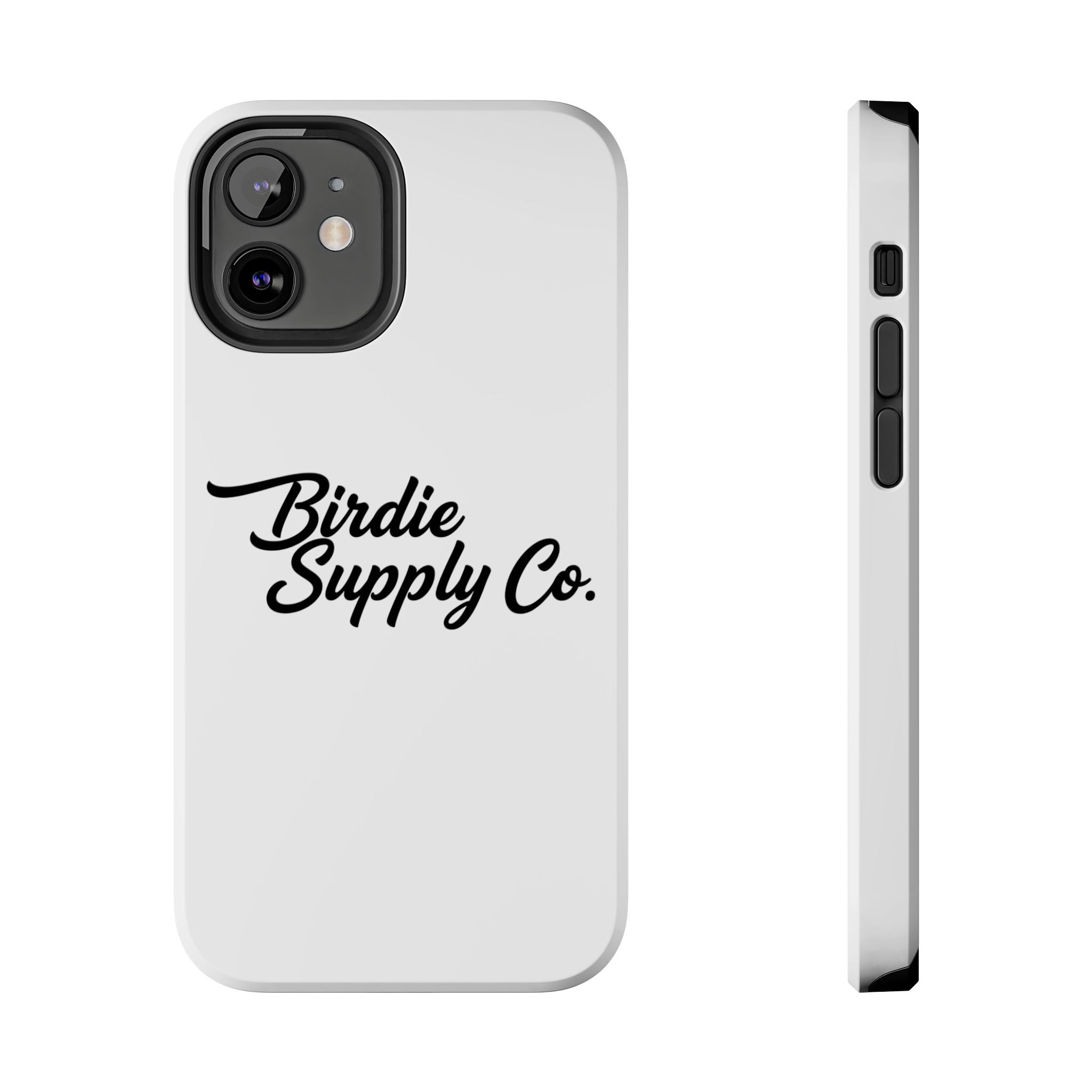 Phone Case Protective Cover — White Script Logo